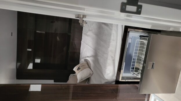 8x8 Camper Truck dishwasher and bedroom