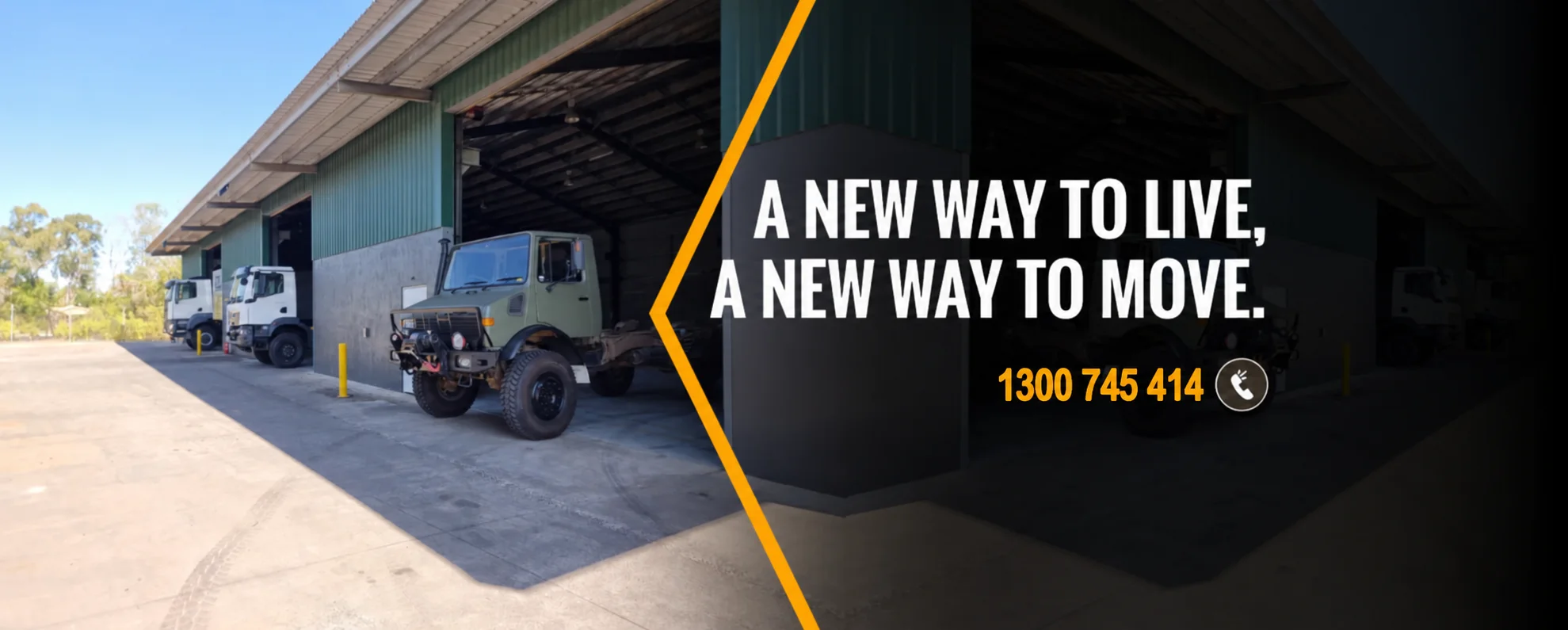 All Terrain Expedition Trucks workshop with expedition truck and contact phone number